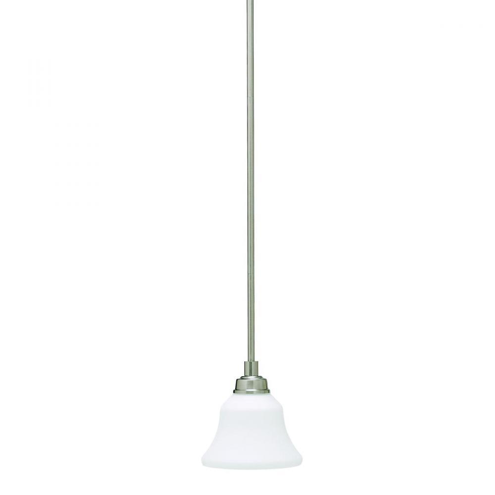 Langford™ 1 Light Mini Pendant with LED Bulbs Brushed Nickel