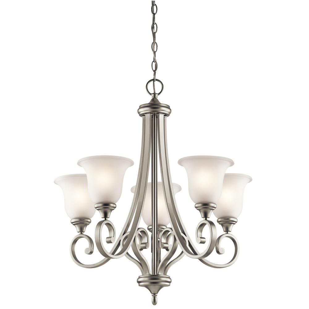 Monroe™ 5 Light Chandelier with LED Bulbs Brushed Nickel