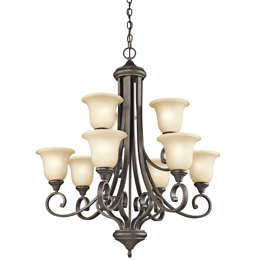 Monroe™ 9 Light Chandelier with LED Bulbs Olde Bronze®