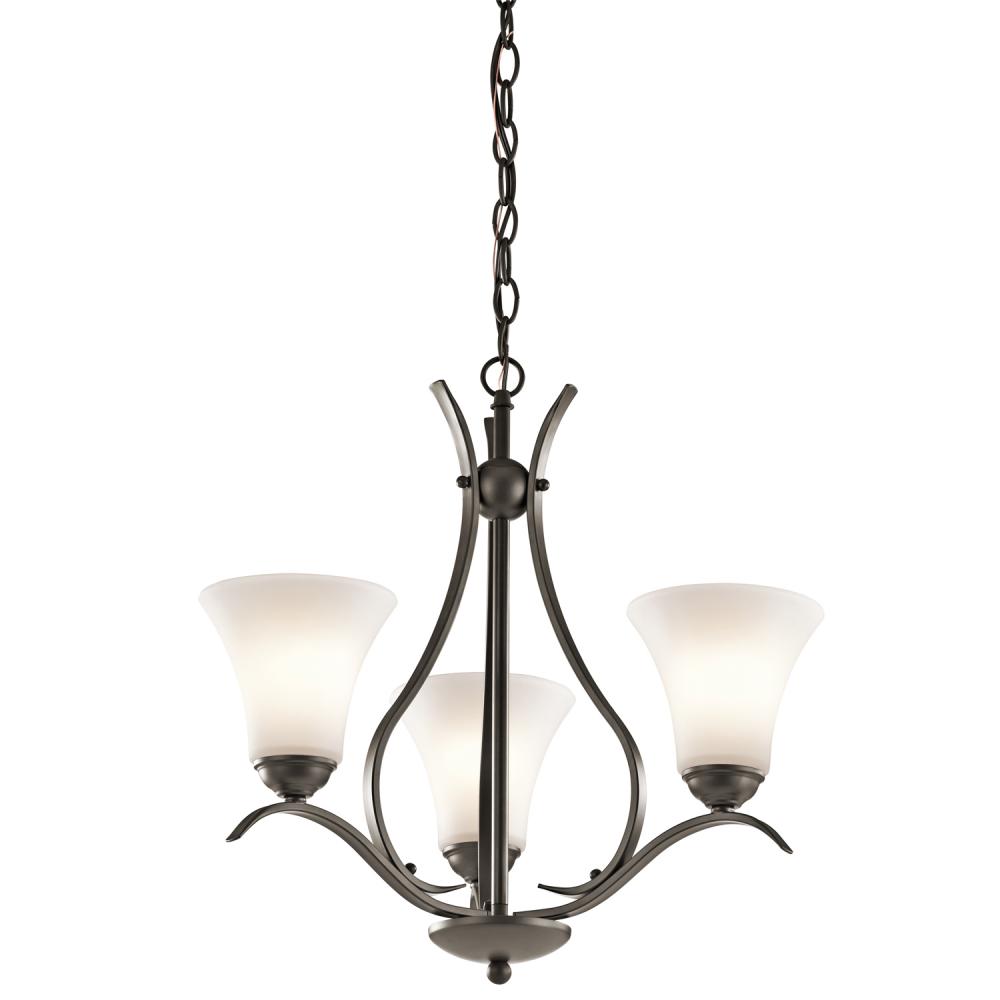 Keiran™ 3 Light Chandelier with LED Bulbs Olde Bronze®