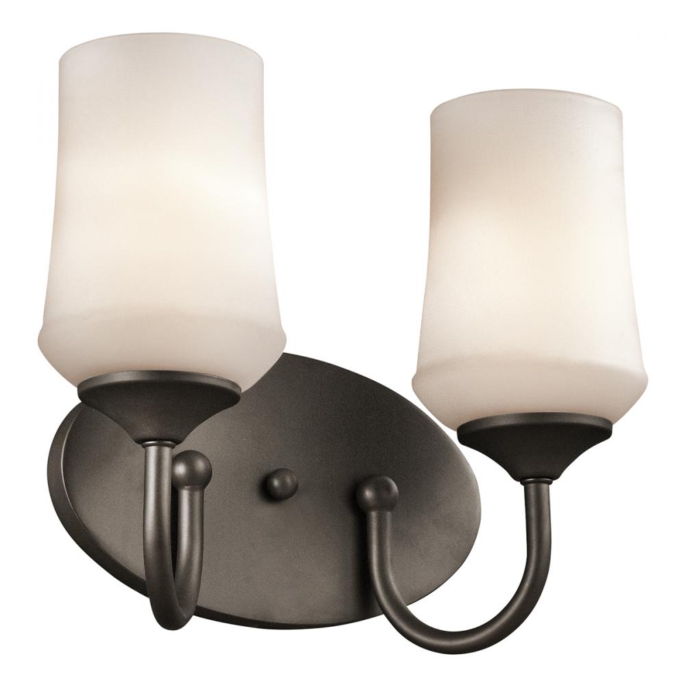 Aubrey™ 2 Light Vanity Light with LED Bulbs Olde Bronze®