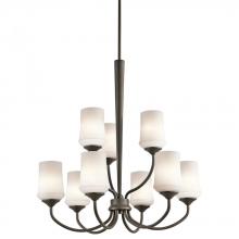 Kichler 43666OZL18 - Aubrey™ 9 Light Chandelier with LED Bulbs Olde Bronze®