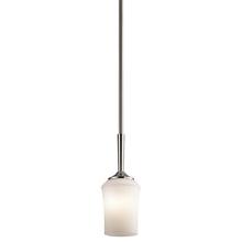Kichler 43668NIL18 - Aubrey 12.75" 1 Light Mini Pendant with LED Bulb Satin Etched Cased Opal in Olde Bronze®