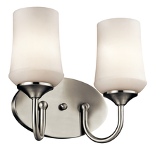 Kichler 45569NI - Aubrey™ 2 Light Vanity Light Brushed Nickel