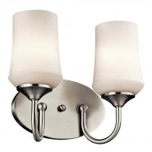Kichler 45569NIL18 - Aubrey™ 2 Light Vanity Light with LED Bulbs Brushed Nickel