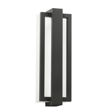 Kichler 49434SBK - Sedo 18.25" LED Outdoor Wall Light with Clear Polycarbonate Diffuser in Satin Black