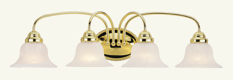 4 Light Polished Brass Bath Light
