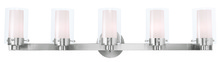 Livex Lighting 15455-91 - 5 Light Brushed Nickel Bath Light