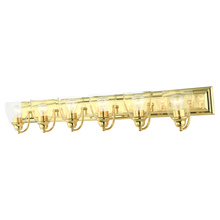 Livex Lighting 17076-02 - 6 Lt Polished Brass Vanity Sconce
