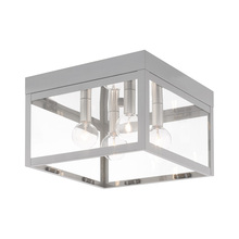 Livex Lighting 20589-80 - 4 Lt Nordic Gray Outdoor Ceiling Mount