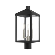 Livex Lighting 20592-04 - 3 Lt Black Outdoor Post Top Lantern