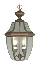 Livex Lighting 2255-07 - 2 Light BZ Outdoor Chain Lantern