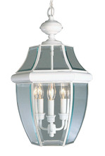 Livex Lighting 2355-03 - 3 Light White Outdoor Chain Lantern