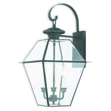 Livex Lighting 2381-61 - 3 Light Charcoal Outdoor Wall Lantern