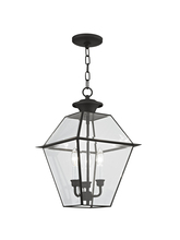Livex Lighting 2385-04 - 3 Light Black Outdoor Chain Lantern