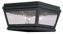 Livex Lighting 2611-04 - 2 Light Charcoal Outdoor Ceiling Mount