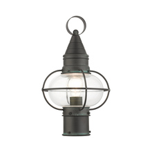 Livex Lighting 26902-61 - 1 Lt Charcoal Outdoor Post Top Lantern