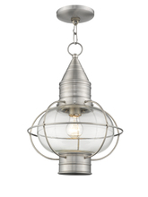 Livex Lighting 26906-91 - 1 Light BN Outdoor Chain Lantern