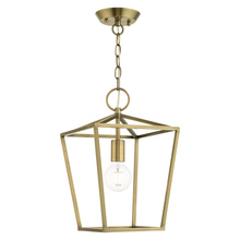 Livex Lighting 49432-01 - 1 Lt Antique Brass Convertible Lantern