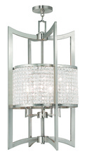 Livex Lighting 50569-91 - 5 Light Brushed Nickel Lantern