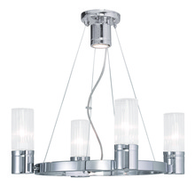 Livex Lighting 50694-05 - 4 Light Polished Chrome Chandelier