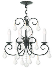 Livex Lighting 50764-92 - 4 Light English Bronze Mini Chandelier