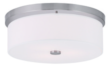 Livex Lighting 50864-91 - 3 Light Brushed Nickel Ceiling Mount