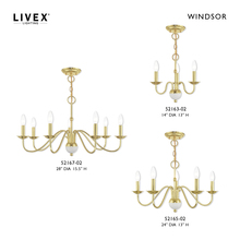 Livex Lighting 52163-02 - 3 Lt Polished Brass Mini Chandelier