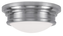 Livex Lighting 7343-91 - 3 Light Brushed Nickel Ceiling Mount