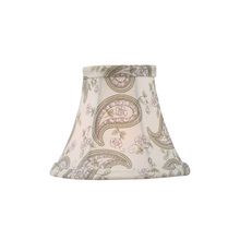 Livex Lighting S321 - Paisley Design Silk Bell Clip Shade