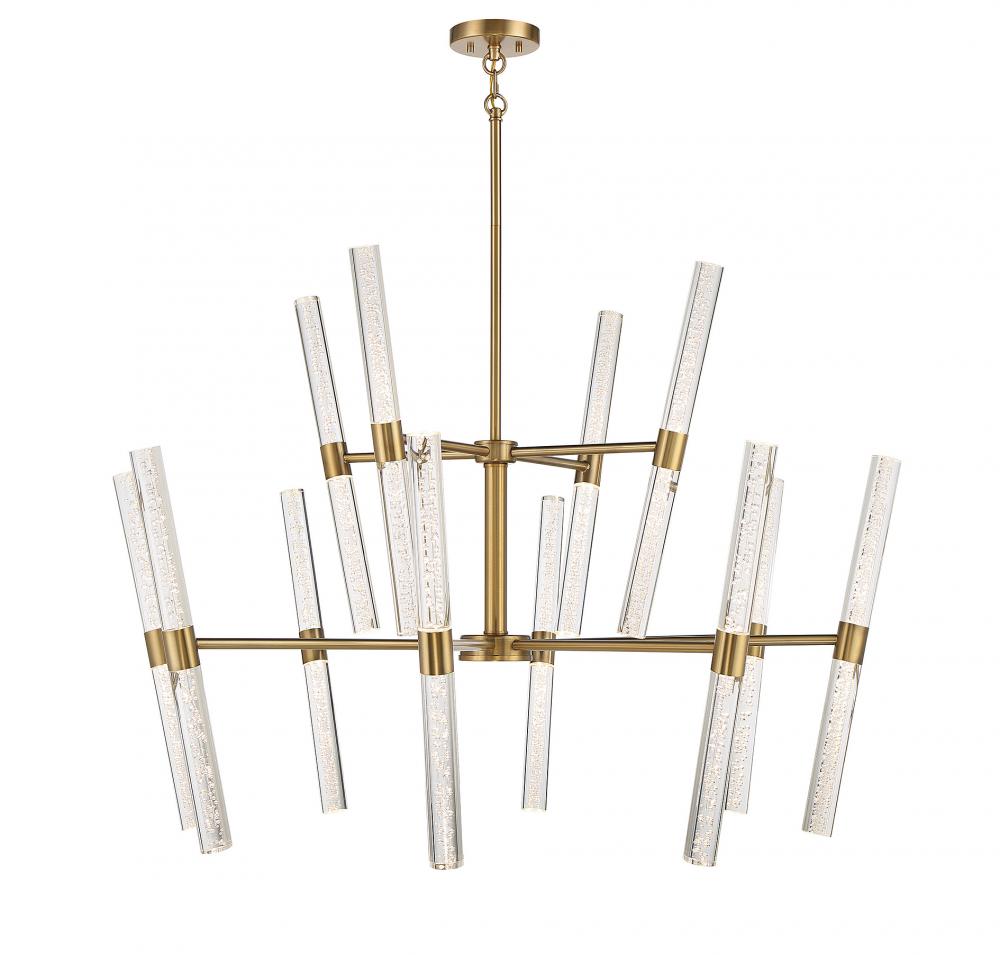 Arlon 24-Light LED Chandelier in Warm Brass