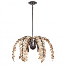 Savoy House 1-2579-6-26 - Grecian 6-Light Chandelier in Champagne Mist with Coconut Shell by Breegan Jane