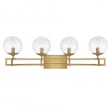 Savoy House 8-1860-4-322 - Crosby 4-Light Bathroom Vanity Light in Warm Brass