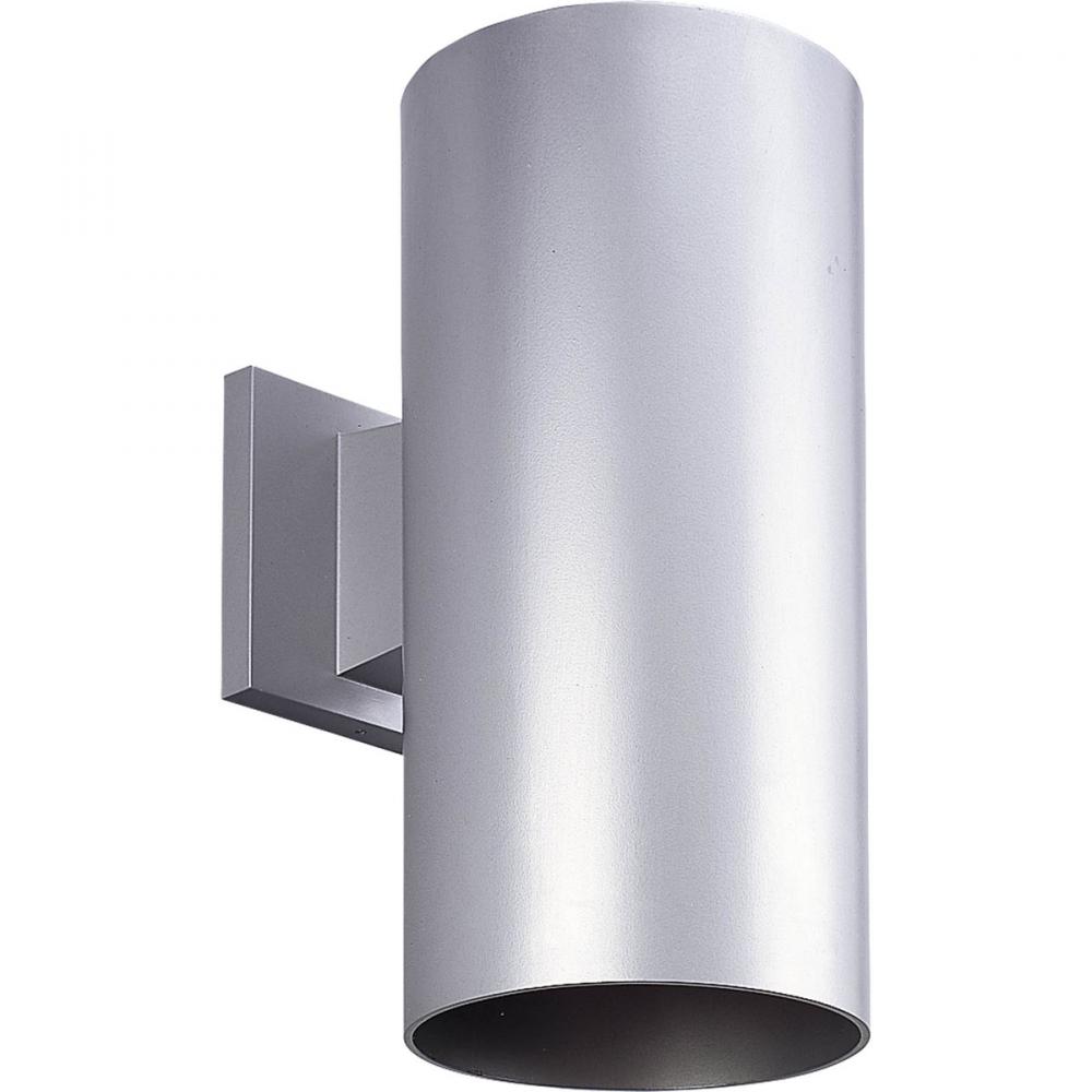 6" Metallic Gray LED Outdoor Wall Cylinder
