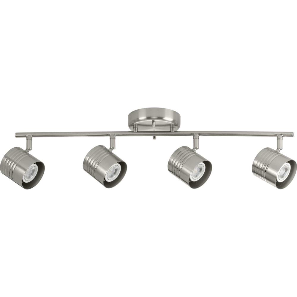 Kitson Collection Brushed Nickel Four-Head Multi-Directional Track