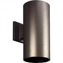 Progress P5641-20/30K - 6" Bronze LED Outdoor Wall Cylinder