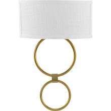 Progress P710058-109-30 - LED Shaded Sconce Collection Brushed Bronze One-Light Circle LED Wall Sconce