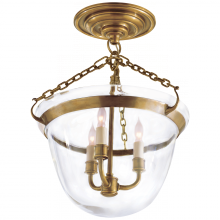 Visual Comfort & Co. Signature Collection CHC 2109AB - Country Semi-Flush Bell Jar Lantern