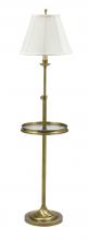 House of Troy CL202-AB - Club Adjustable Floor Lamp with Table