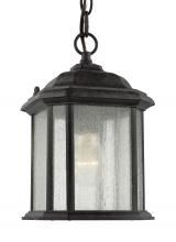 Generation Lighting 60029-746 - Kent traditional 1-light outdoor exterior semi-flush convertible ceiling hanging pendant in oxford b