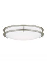 Generation Lighting 7750893S-753 - Mahone traditional dimmable indoor large LED one-light flush mount ceiling fixture in a painted brus
