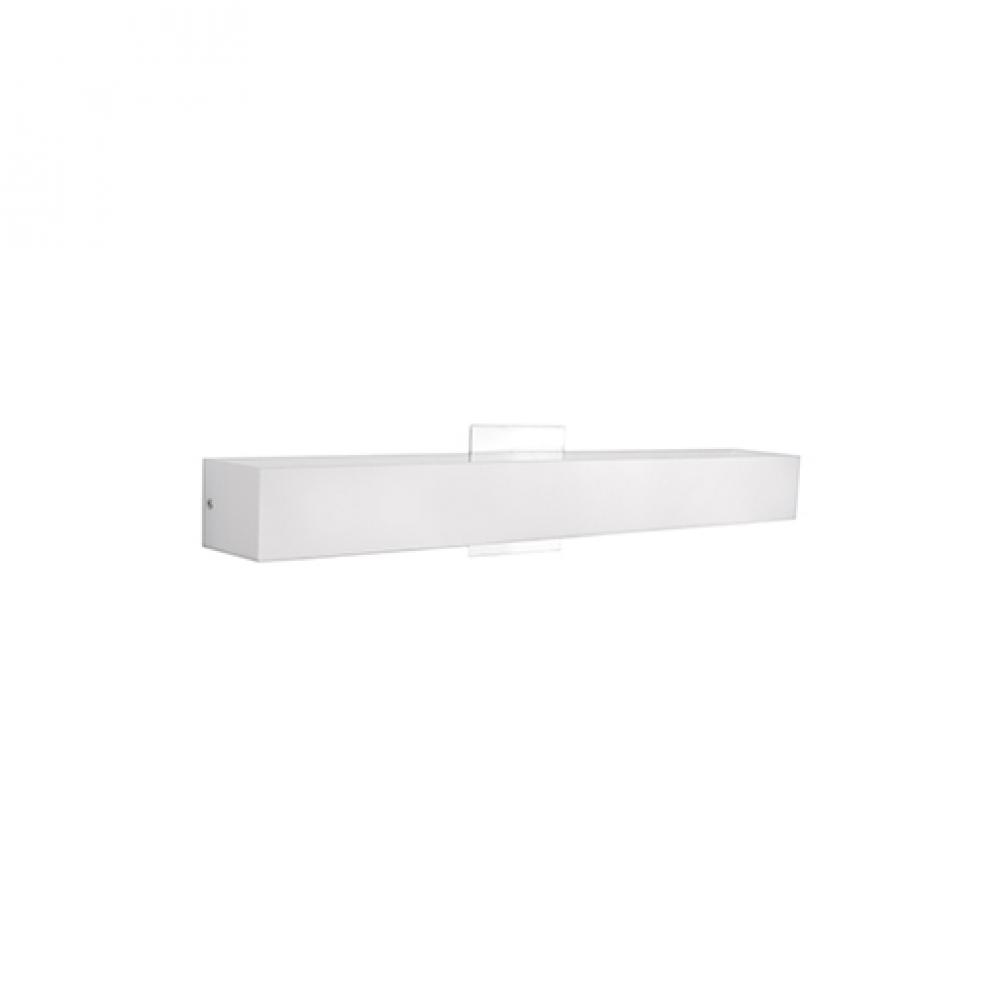 Single Lamp Wall Sconce with White Opal Rectangular Glass