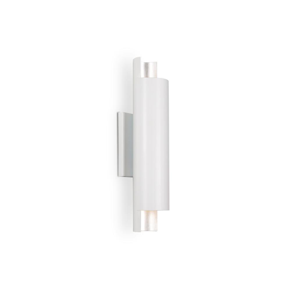 Dela 16-in White/Silver LED Wall Sconce