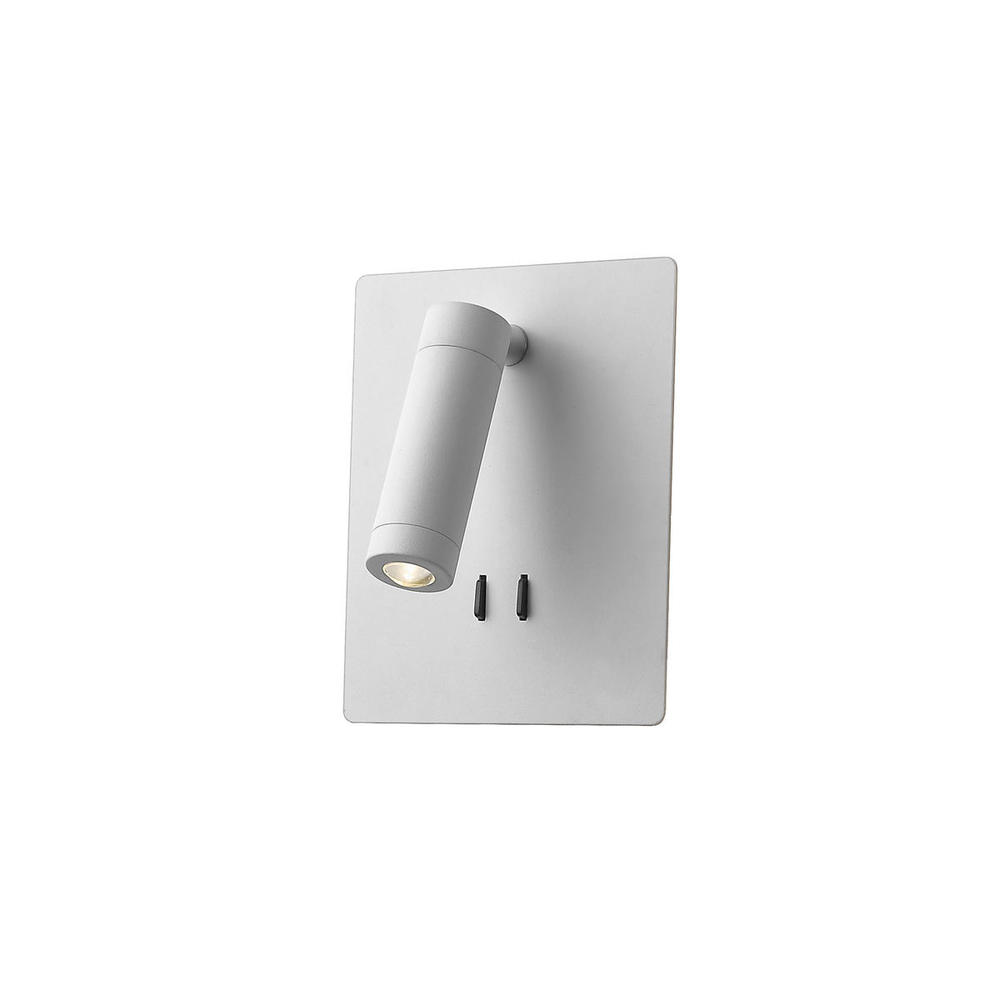 Dorchester 6-in White LED Wall Sconce