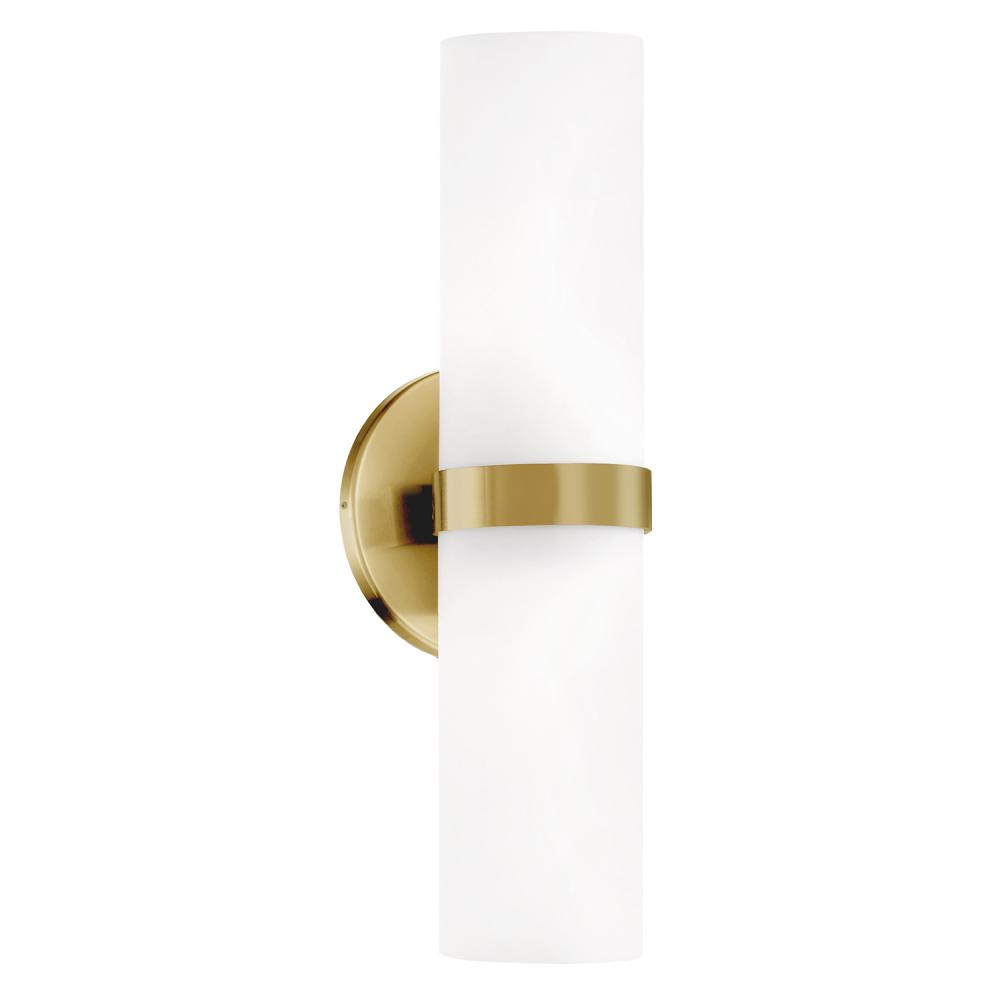 Milano 15-in Brushed Gold LED Wall Sconce