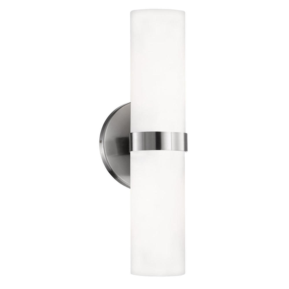 Milano 15-in Brushed Nickel LED Wall Sconce