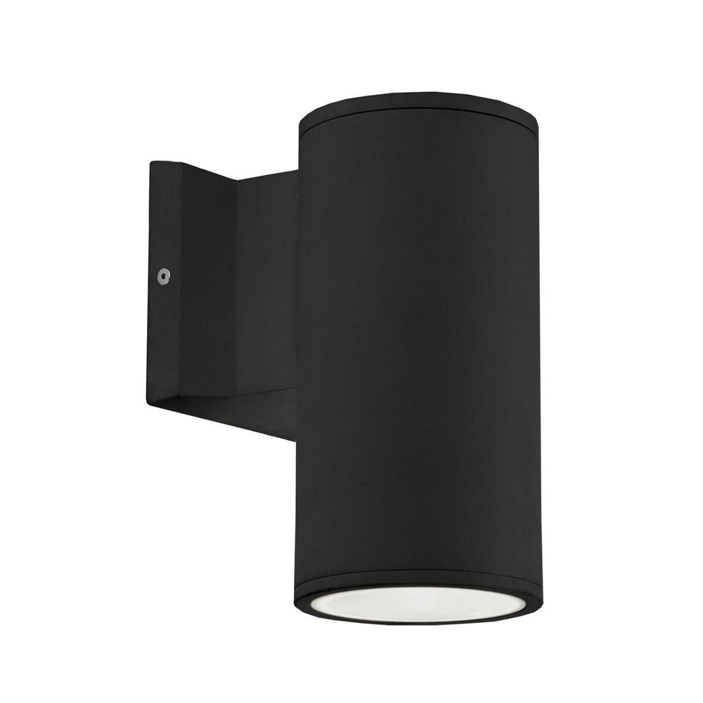 Nordic 7-in Black LED Exterior Wall Sconce
