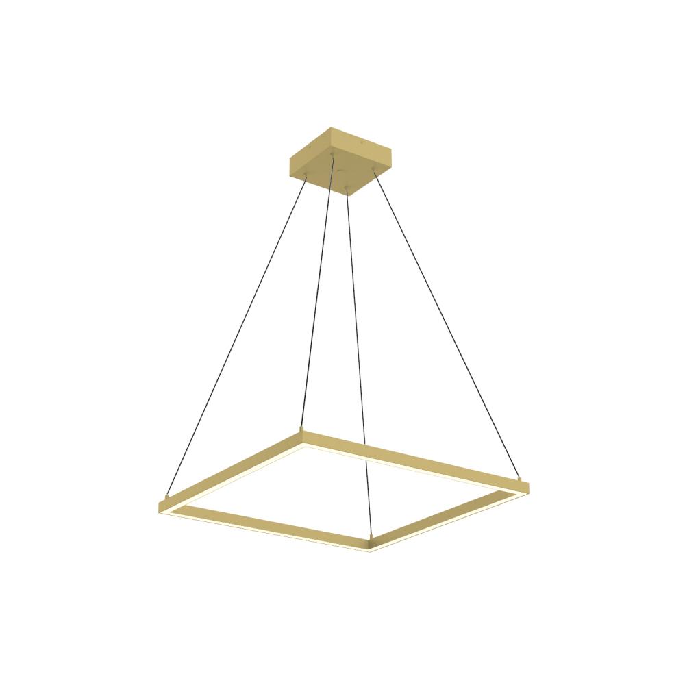 Piazza 24-in Brushed Gold LED Pendant