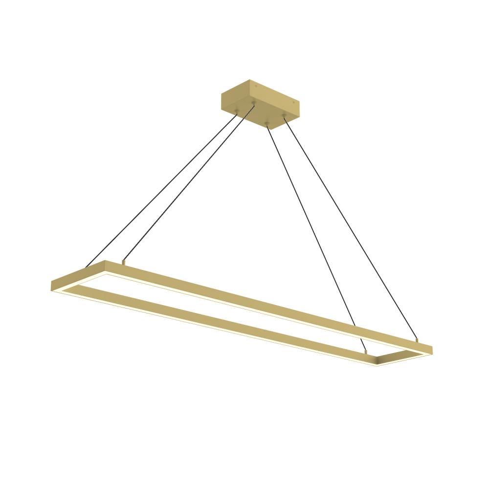 Piazza 48-in Brushed Gold LED Pendant