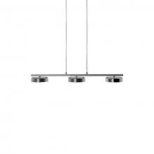 Kuzco Lighting Inc 401173BN-LED - Three Lamp LED Pendant with Thin Round Metal Shades